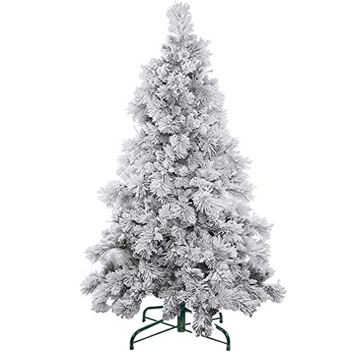 6 Fuß künstlicher Weihnachtsbaum, unbeleuchteter Premium-Weihnachtsbaum, voller Fichtenbaum mit Scharnier und Tannennadeln, schneebeflockt, keine Werkzeuge erforderlich, beste Weihnachtsdekoration, von SHZZHS