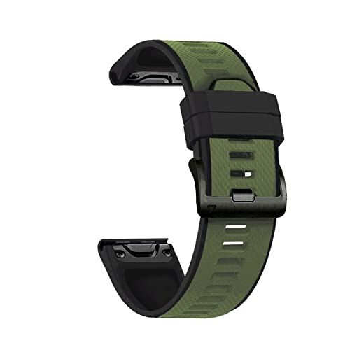 SHZZHS 26 22 mm Quick Fit Armband für Fenix ​​6X 6 Pro 5X 5 Plus 3 HR Enduro 935 Silikon Easyfit Handgelenk Band Smart Watch Armband von SHZZHS