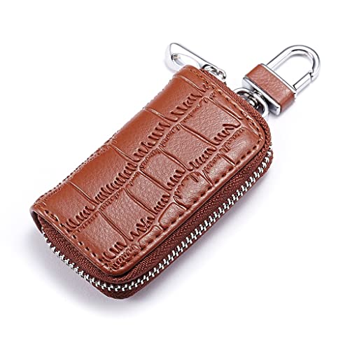 SHZZHS Autoschlüsseletui aus Leder mit Schiebedachknopf für Herren, universelles Schlüsseletui für Damen, koreanische Version (D 9,5 * 2,6 * 6,5 cm) von SHZZHS