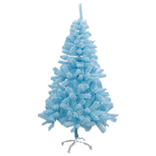 SHZZHS Blau beflockte künstliche Weihnachtszweige – Weihnachtsdekoration aus Metallrahmen für Einkaufszentrumfenster, Weihnachten, Farbe: Blau, Größe: 210 cm (82,6 Zoll) von SHZZHS