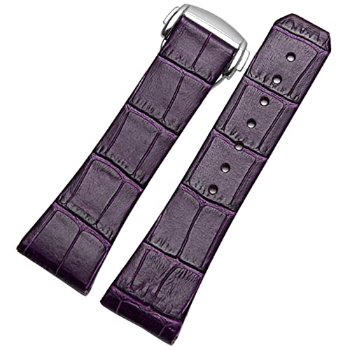 SHZZHS Echtes Leder Uhrenarmband für Omega Constellation Double Eagle Serie Herren Damen 17mm 23mm Armband von SHZZHS