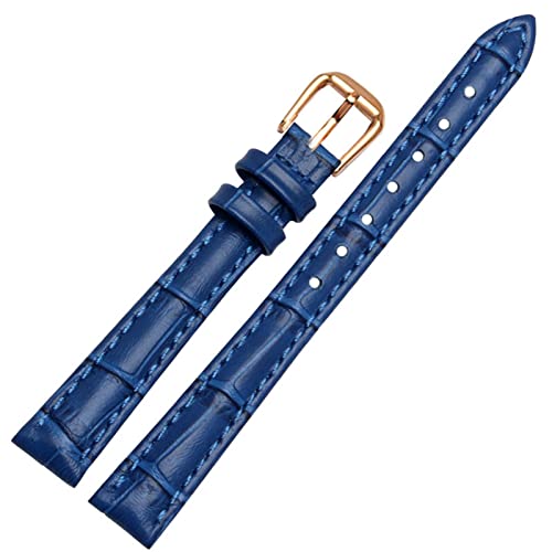 SHZZHS Für Jede Marke Lederarmband für Mädchen und Studenten. Armband mit Krokodilprägung, 10, 12, 14, 16, 18 mm, schwarz, braun, rot, weiß, blau von SHZZHS