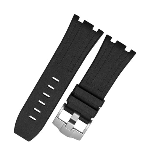 SHZZHS Gummiarmband für Audemars Piguet Uhrenarmband Herren Silikonarmband Armband Zubehör für 15703 28mm Silikonuhrenarmband von SHZZHS