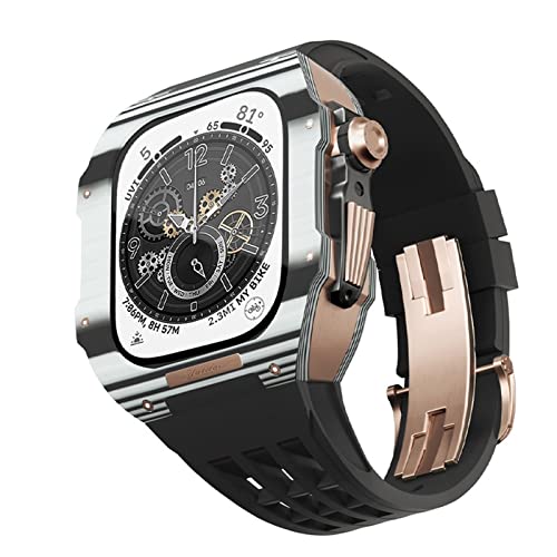 SHZZHS Kohlefaser-Uhrenarmband-Set für 8/7/6/5/4/SE-Serie, für iwatch 44/45 mm Uhrenarmband, Luxus-Uhrenarmband, Uhrenarmband-Upgrade und Ersatz-Set von SHZZHS