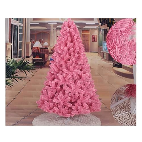 SHZZHS Künstlicher Weihnachtsbaum Künstlicher Weihnachtsbaum 4 Fuß/5 Fuß/6 Fuß/7 Fuß/8 Fuß mit realistischem Aussehen (Farbe: Rosa, Größe: 7 Fuß/210 cm) (Rosa 4 Fuß/120 cm) Modisch von SHZZHS