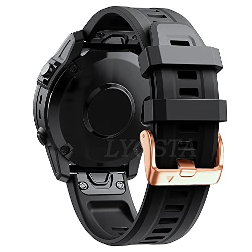 SHZZHS Neu 20mm Smart Silikon Ersatz Riemen Für Fenix ​​7S 6S 6SPro 5S 5SPlus Quick Release Rose Gold Schnalle Armband Band von SHZZHS