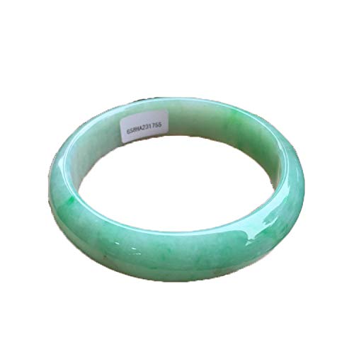 SHZZHS Schwimmendes Blumen-Armband, Eisklebrige Art, authentisches burmesisches natürliches Jade-Armband, EIN gutes Damengeld von SHZZHS