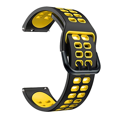 SHZZHS Silikonarmband für Huawei Watch GT 3 46 mm, GT2 GT3 GT Runner 46 mm Armband, kompatibel mit den meisten 22 mm Uhrenarmbändern von SHZZHS
