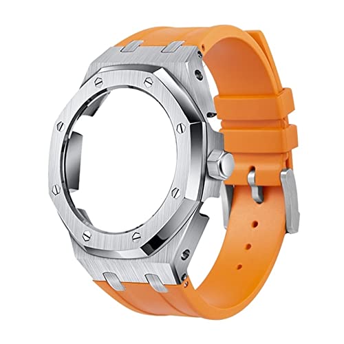 SHZZHS Weiches Silikonarmband-Metallgehäuse für GA2100SKE-7A Mod-Nachrüstsatz von SHZZHS