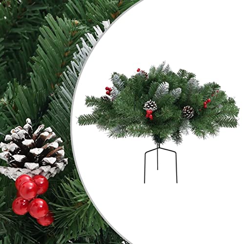 SHZZHS Weihnachtsbaum Künstlicher Weg-Weihnachtsbaum Einzigartiger Weihnachtsbaum Weihnachtsdekoration Grün 40 cm PVC Modisch von SHZZHS