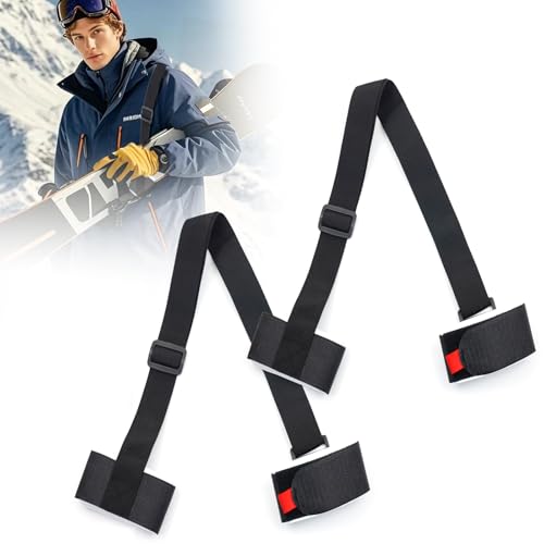 SI SEN Verstellbarer Skigurt, Ski Tragegurt, Wasserdichter Ski Tragegurt, für Leicht Tragen Skis Und Pole SI SEN Verstellbarer Skigurt, Ski Tragegurt, Wasserdichter Ski Tragegurt, für Leicht Tragen Skis Und Pole von SI SEN