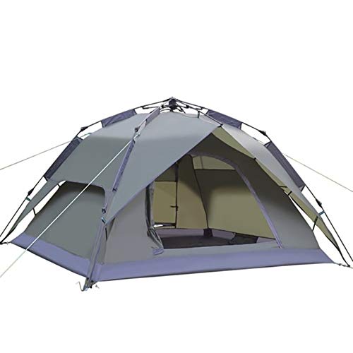 Automatisches Campingzelt für 3–4 Personen, Familienzelt, doppelschichtig, sofortiger Aufbau, tragbares Zelt, Familiencampingzelt von SIBEG