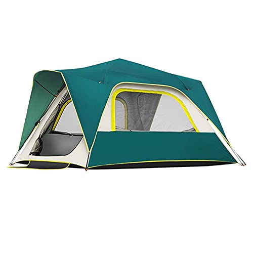 Wasserdichtes Zelt für Camping, 4-Personen-Zelt, Familienzelt, Pop-Up-Zelt, 2 Netzfenster für Belüftung, Pop-Up-Zelte für Camping, Picknick, Party, automatisches, sofort tragbares Kuppelzelt von SIBEG