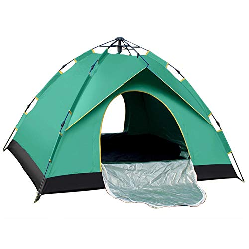 Zelt, einlagig, wasserdicht, hydraulisch, für Rucksackreisen, Campingzelt, automatisches Pop-Up im Freien für Wanderreisen (grün) von SIBEG
