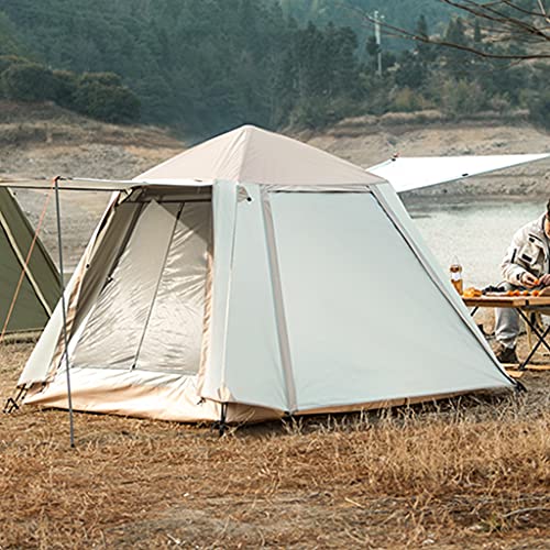 Zelt-6-Personen-Campingzelte, Pop-up-Zelt, Instant-Zelt für Familien, Festivalzelt 210 x 210 x 170 cm, wasserabweisend, Outdoor-Zelt für 4 Personen, doppellagig, tragbar für alle Jahreszeiten (Farbe: von SIBEG