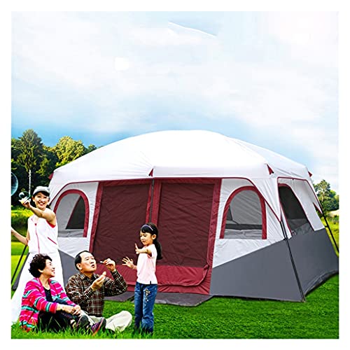 Zelt-8-Personen-Camping-Zelte, Familienzelt mit 2 Schlafzimmern, Campingzelte und Unterstände, großes Zelt, 12-Personen-Außenzelte, doppelschichtig, geteilter Vorhang für separaten Raum, von SIBEG