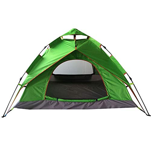 Zelt Tragbare Aufbewahrungstasche 3-4 Personen Camping Automatisches Zelt Offenes Doppeldeckerzelt Geeignet für Familiencamping, Wandern und Wandern von SIBEG
