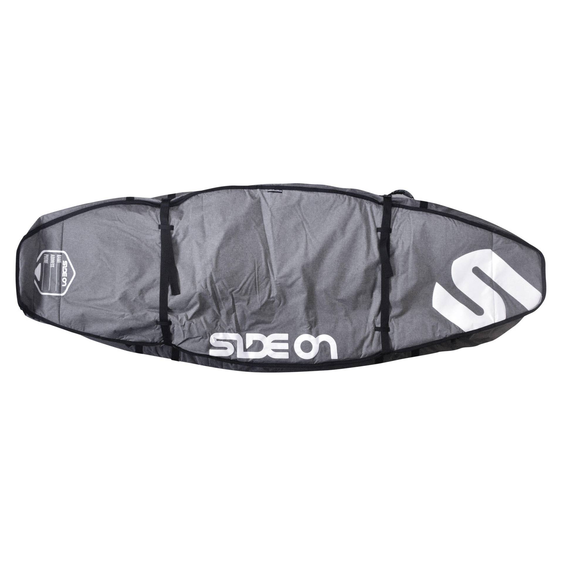 Boardbag Windsurfboard Doppelhülle 10 mm 245/65 Side On grau/weiss von SIDE ON