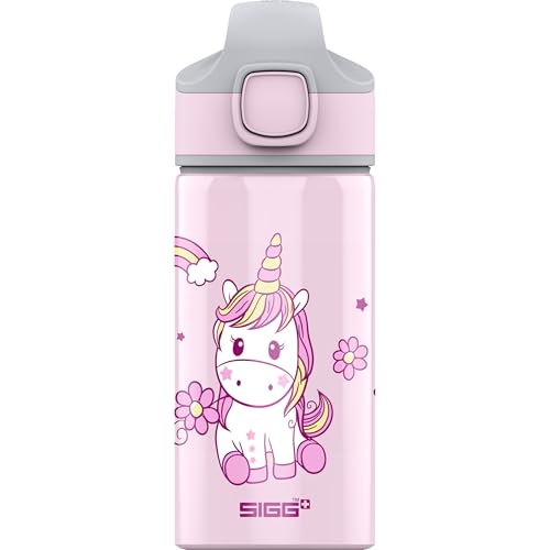 SIGG - Alu Trinkflasche Kinder - Miracle Happy Unicorn - Mit Trinkhalm - Auslaufsicher - Federleicht - BPA-frei - Klimaneutral Zertifiziert - Schule & Sport - Pink mit Einhorn - 0,4L SIGG - Alu Trinkflasche Kinder - Miracle Happy Unicorn - Mit Trinkhalm - Auslaufsicher - Federleicht - BPA-frei - Klimaneutral Zertifiziert - Schule & Sport - Pink mit Einhorn - 0,4L von SIGG