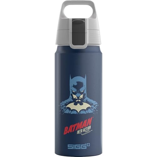 SIGG - Alu Trinkflasche Kinder - WMB ONE Batman - Kohlensäuregeeignet - Auslaufsicher - Federleicht - BPA-frei - ClimatePartner Zertifiziert - Sport & Schule - Blau - 0,6L SIGG - Alu Trinkflasche Kinder - WMB ONE Batman - Kohlensäuregeeignet - Auslaufsicher - Federleicht - BPA-frei - ClimatePartner Zertifiziert - Sport & Schule - Blau - 0,6L von SIGG
