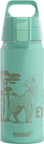 SIGG - Alu Trinkflasche Kinder - WMB ONE Brave Cheetah - Für Kohlensäurehaltige Getränke Geeignet - Auslaufsicher - Federleicht - BPA-frei - ClimatePartner - Sport & Schule - Hellblau - 0,6L SIGG - Alu Trinkflasche Kinder - WMB ONE Brave Cheetah - Für Kohlensäurehaltige Getränke Geeignet - Auslaufsicher - Federleicht - BPA-frei - ClimatePartner - Sport & Schule - Hellblau - 0,6L von SIGG