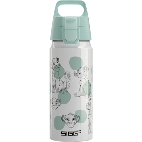 SIGG - Alu Trinkflasche Kinder - WMB ONE Simba & Nala - König der Löwen - Kohlensäuregeeignet - Auslaufsicher - Federleicht - BPA-frei - ClimatePartner Zertifiziert - Sport & Schule - Weiß - 0,6L SIGG - Alu Trinkflasche Kinder - WMB ONE Simba & Nala - König der Löwen - Kohlensäuregeeignet - Auslaufsicher - Federleicht - BPA-frei - ClimatePartner Zertifiziert - Sport & Schule - Weiß - 0,6L von SIGG