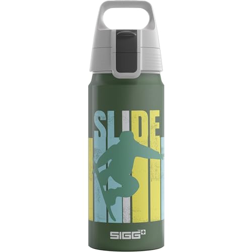 SIGG - Alu Trinkflasche Kinder - WMB ONE Slide - Für Kohlensäurehaltige Getränke Geeignet - Auslaufsicher - Federleicht - BPA-frei - ClimatePartner Zertifiziert - Sport & Schule - Grün - 0,6L SIGG - Alu Trinkflasche Kinder - WMB ONE Slide - Für Kohlensäurehaltige Getränke Geeignet - Auslaufsicher - Federleicht - BPA-frei - ClimatePartner Zertifiziert - Sport & Schule - Grün - 0,6L von SIGG