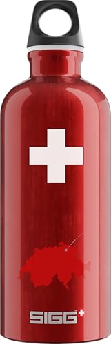 SIGG - Alu Trinkflasche - Traveller Swiss County - Climatepartner zertifiziert - Für Kohlensäurehaltige Getränke Geeignet - Auslaufsicher - Federleicht - BPA-frei - Outdoor - Swiss - 0,6L SIGG - Alu Trinkflasche - Traveller Swiss County - Climatepartner zertifiziert - Für Kohlensäurehaltige Getränke Geeignet - Auslaufsicher - Federleicht - BPA-frei - Outdoor - Swiss - 0,6L von SIGG