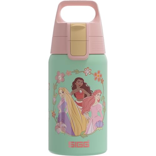 SIGG - Edelstahl Trinkflasche Kinder - Shield One Disney Princesses - Für Kohlensäurehaltige Getränke Geeignet - Auslaufsicher - Federleicht - BPA-frei - Sport & Schule - xxxx - 0,5L SIGG - Edelstahl Trinkflasche Kinder - Shield One Disney Princesses - Für Kohlensäurehaltige Getränke Geeignet - Auslaufsicher - Federleicht - BPA-frei - Sport & Schule - xxxx - 0,5L von SIGG