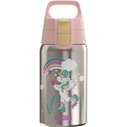 SIGG - Edelstahl Trinkflasche Kinder - Shield One Uni Skate - Für Kohlensäurehaltige Getränke Geeignet - Auslaufsicher - Federleicht - BPA-frei - Grau - 0,5L SIGG - Edelstahl Trinkflasche Kinder - Shield One Uni Skate - Für Kohlensäurehaltige Getränke Geeignet - Auslaufsicher - Federleicht - BPA-frei - Grau - 0,5L von SIGG