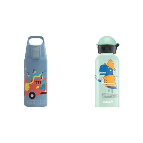 SIGG - Isolierte Trinkflasche Kinder - Shield Therm Kids & Fire Dino Kinder Trinkflasche (0.4 L) von SIGG