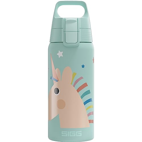 SIGG - Isolierte Trinkflasche Kinder - Shield Therm One - Für kohlensäurehaltige Getränke geeignet - Auslaufsicher - Spülmaschinenfest - BPA-frei - 90% recycelter Edelstahl - 0,5L von SIGG