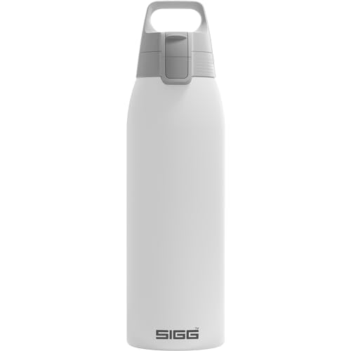 SIGG - Isolierte Trinkflasche - Thermosflasche Shield Therm One White kohlensäurehaltige Getränke - Auslaufsicher - Spülmaschinenfest - BPA-frei - 90% recycelter Edelstahl - Weiß - 1L SIGG - Isolierte Trinkflasche - Thermosflasche Shield Therm One White kohlensäurehaltige Getränke - Auslaufsicher - Spülmaschinenfest - BPA-frei - 90% recycelter Edelstahl - Weiß - 1L von SIGG