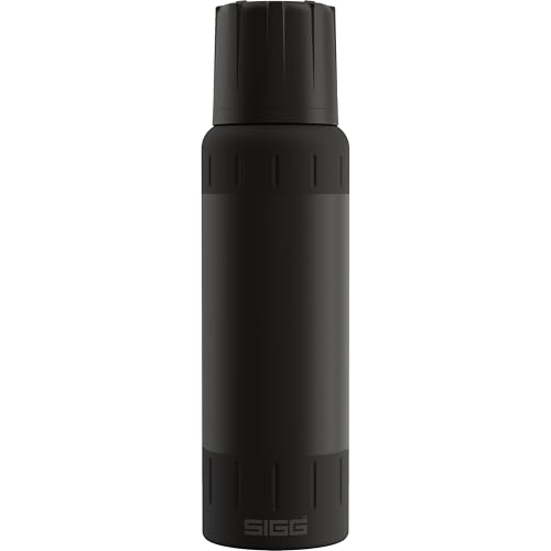 SIGG - Isolierte Trinkflasche - Thermoflasche Apline Star - 27h Heiss & 100h Kalt- Camping & Outdoor- Mit Tasse - Auslaufsicher - BPA-frei - 18-8-Edelstahl - Schwarz - 1L SIGG - Isolierte Trinkflasche - Thermoflasche Apline Star - 27h Heiss & 100h Kalt- Camping & Outdoor- Mit Tasse - Auslaufsicher - BPA-frei - 18-8-Edelstahl - Schwarz - 1L von SIGG