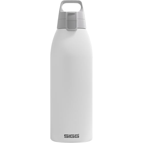 SIGG - Isolierte Trinkflasche - Thermosflasche Shield Therm One White - kohlensäurehaltige Getränke - Auslaufsicher - Spülmaschinenfest - BPA-frei - 90% recycelter Edelstahl - Weiss - 1.5L SIGG - Isolierte Trinkflasche - Thermosflasche Shield Therm One White - kohlensäurehaltige Getränke - Auslaufsicher - Spülmaschinenfest - BPA-frei - 90% recycelter Edelstahl - Weiss - 1.5L von SIGG