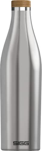 SIGG - Isolierte Trinkflasche - Meridian - Auslaufsicher - Extra schlank - BPA-frei - Plastikfrei - Doppelwandiger 18/8-Edelstahl - Bambus-Schraubverschluss - 0,5L / 0,7L von SIGG