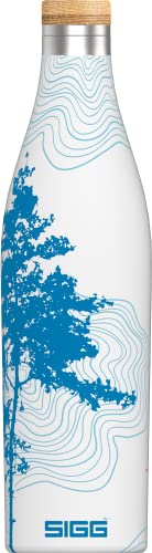 SIGG - Isolierte Trinkflasche - Meridian - Auslaufsicher - Extra schlank - BPA-frei - Plastikfrei - Doppelwandiger 18/8-Edelstahl - Bambus-Schraubverschluss - 0,5L / 0,7L von SIGG