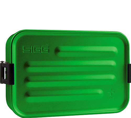 SIGG Metal Box Plus S, Lunchbox 0.8 L, Moderne Brotdose mit praktischem Einsatz, federleichte Brotbox aus Aluminium mit Trennwand von SIGG