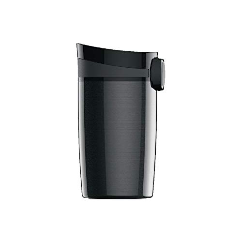 SIGG Miracle Black Thermobecher (0.27 L), schadstofffreier und isolierter Kaffeebecher, auslaufsicherer Coffee to go Becher aus Edelstahl, 1 Stück (1er Pack) von SIGG