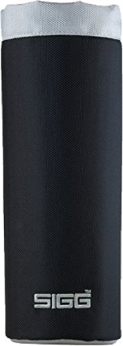 SIGG Nylon Pouch Black WMB, modische Schutzhülle für jede SIGG Trinkflasche mit Weithals, handliche Flaschentasche aus Nylon von SIGG