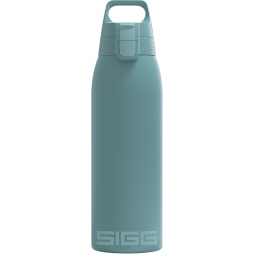SIGG - Isolierte Trinkflasche - Thermosflasche Shield Therm One Morning Blue kohlensäurehaltige Getränke - Auslaufsicher - Spülmaschinenfest - BPA-frei - 90% recycelter Edelstahl - Graublau - 1L SIGG - Isolierte Trinkflasche - Thermosflasche Shield Therm One Morning Blue kohlensäurehaltige Getränke - Auslaufsicher - Spülmaschinenfest - BPA-frei - 90% recycelter Edelstahl - Graublau - 1L von SIGG