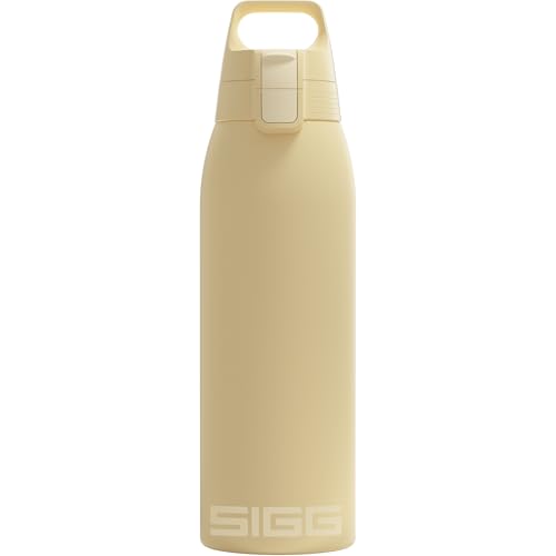SIGG - Isolierte Trinkflasche - Thermosflasche Shield Therm One Opti Yellow kohlensäurehaltige Getränke - Auslaufsicher - Spülmaschinenfest - BPA-frei - 90% recycelter Edelstahl - Hellgelb - 1L SIGG - Isolierte Trinkflasche - Thermosflasche Shield Therm One Opti Yellow kohlensäurehaltige Getränke - Auslaufsicher - Spülmaschinenfest - BPA-frei - 90% recycelter Edelstahl - Hellgelb - 1L von SIGG