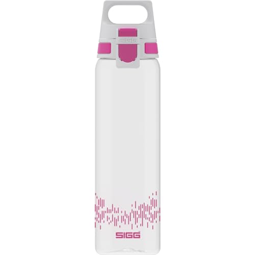 SIGG - Tritan Trinkflasche - Sportflasche Total Clear ONE MyPlanet Berry - kohlensäurehaltige Getränke - Spülmaschinenfest, Auslaufsicher, Kratzfest - BPA-frei - Sport & Fitness - Pink - 0,75L von SIGG