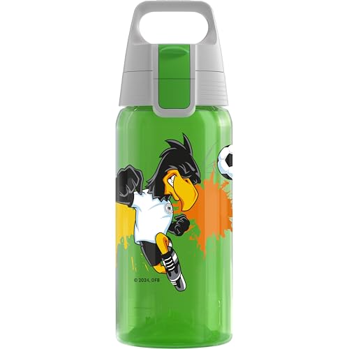 SIGG - Trinkflasche Kinder - Viva One DFB Paule - Für Kohlensäurehaltige Getränke Geeignet - Auslaufsicher - Spülmaschinenfest - BPA-frei - Sport & Schule - Grün mit Fußball Aufdruck - 0,5L SIGG - Trinkflasche Kinder - Viva One DFB Paule - Für Kohlensäurehaltige Getränke Geeignet - Auslaufsicher - Spülmaschinenfest - BPA-frei - Sport & Schule - Grün mit Fußball Aufdruck - 0,5L von SIGG