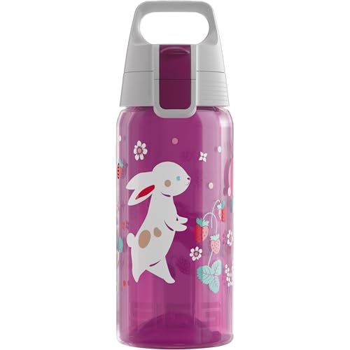 SIGG - Trinkflasche Kinder - Viva One Happy Bunnies - Für Kohlensäurehaltige Getränke Geeignet - Auslaufsicher - Spülmaschinenfest - BPA-frei - Sport & Schule - Pink - 0,5L SIGG - Trinkflasche Kinder - Viva One Happy Bunnies - Für Kohlensäurehaltige Getränke Geeignet - Auslaufsicher - Spülmaschinenfest - BPA-frei - Sport & Schule - Pink - 0,5L von SIGG