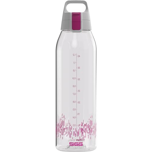 SIGG - Tritan Trinkflasche - Sportflasche Total Clear ONE MyPlanet Berry - kohlensäurehaltige Getränke - Spülmaschinenfest, Auslaufsicher, Kratzfest - BPA-frei - Sport & Fitness - Pink - 1,5L von SIGG