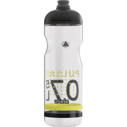 SIGG - Fahrrad Trinkflasche - Pulsar Transparent Yellow - Quetschbar - Spülmaschinenfest - Federleicht - Auslaufsicher - BPA-frei - Sport & Fahrrad Zubehör - Gelb & Schwarz - 0,75L SIGG - Fahrrad Trinkflasche - Pulsar Transparent Yellow - Quetschbar - Spülmaschinenfest - Federleicht - Auslaufsicher - BPA-frei - Sport & Fahrrad Zubehör - Gelb & Schwarz - 0,75L von SIGG