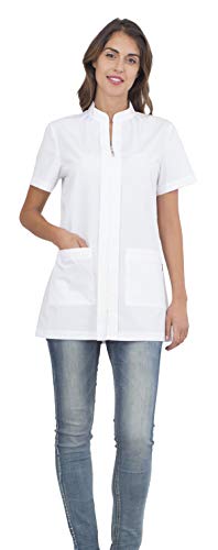SIGGI Damen ALIX Medizinisches Scrubs-Shirt, Bianco, SIGGI Damen ALIX Medizinisches Scrubs-Shirt, Bianco, von SIGGI