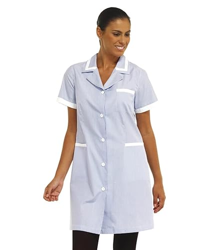 SIGGI Herren Monterey Kurzarm Shirt, Riga Blanco/Azul, SIGGI Herren Monterey Kurzarm Shirt, Riga Blanco/Azul, von SIGGI