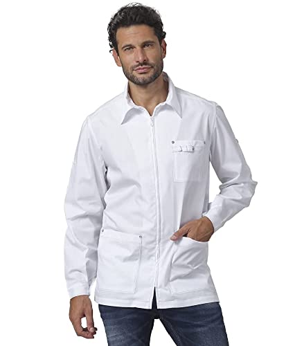 SIGGI Unisex Professionell Jacke, Weiss/opulenter Garten, S SIGGI Unisex Professionell Jacke, Weiss/opulenter Garten, S von SIGGI